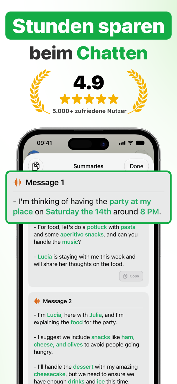 Matt Transcriber: 4,9 Sterne im App Store und über 5.000 zufriedene Nutzer