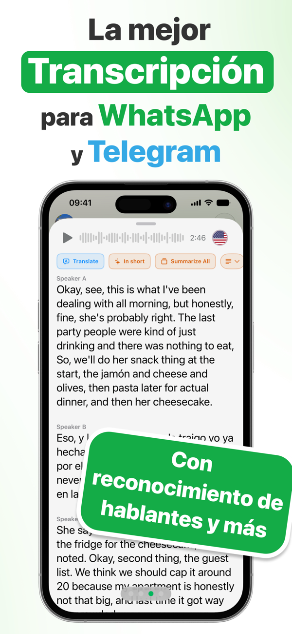 La mejor transcripción para WhatsApp y Telegram: Matt transcribe notas de voz y reconoce quién habla