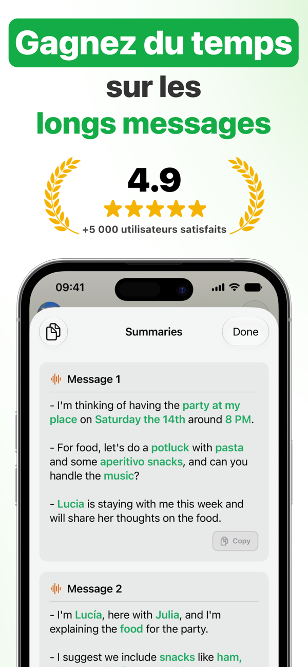 Matt Transcriber : 4,9 étoiles sur l'App Store et plus de 5 000 utilisateurs satisfaits