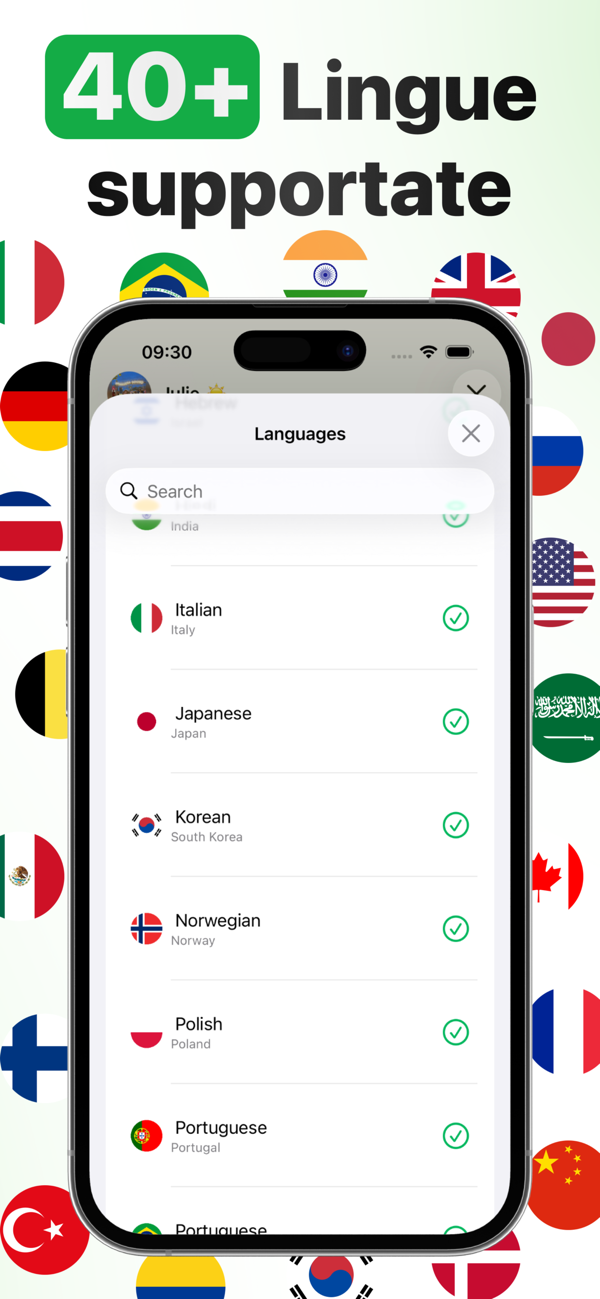Oltre 40 lingue supportate per la trascrizione dei vocali