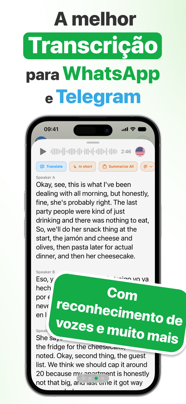 A melhor transcrição para WhatsApp e Telegram: o Matt transcreve áudios e reconhece quem está falando