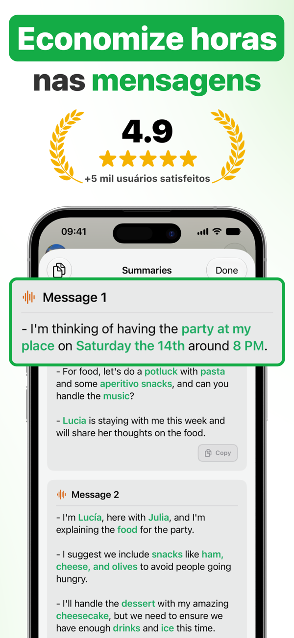 Matt Transcriber: 4,9 estrelas na App Store e mais de 5.000 usuários satisfeitos